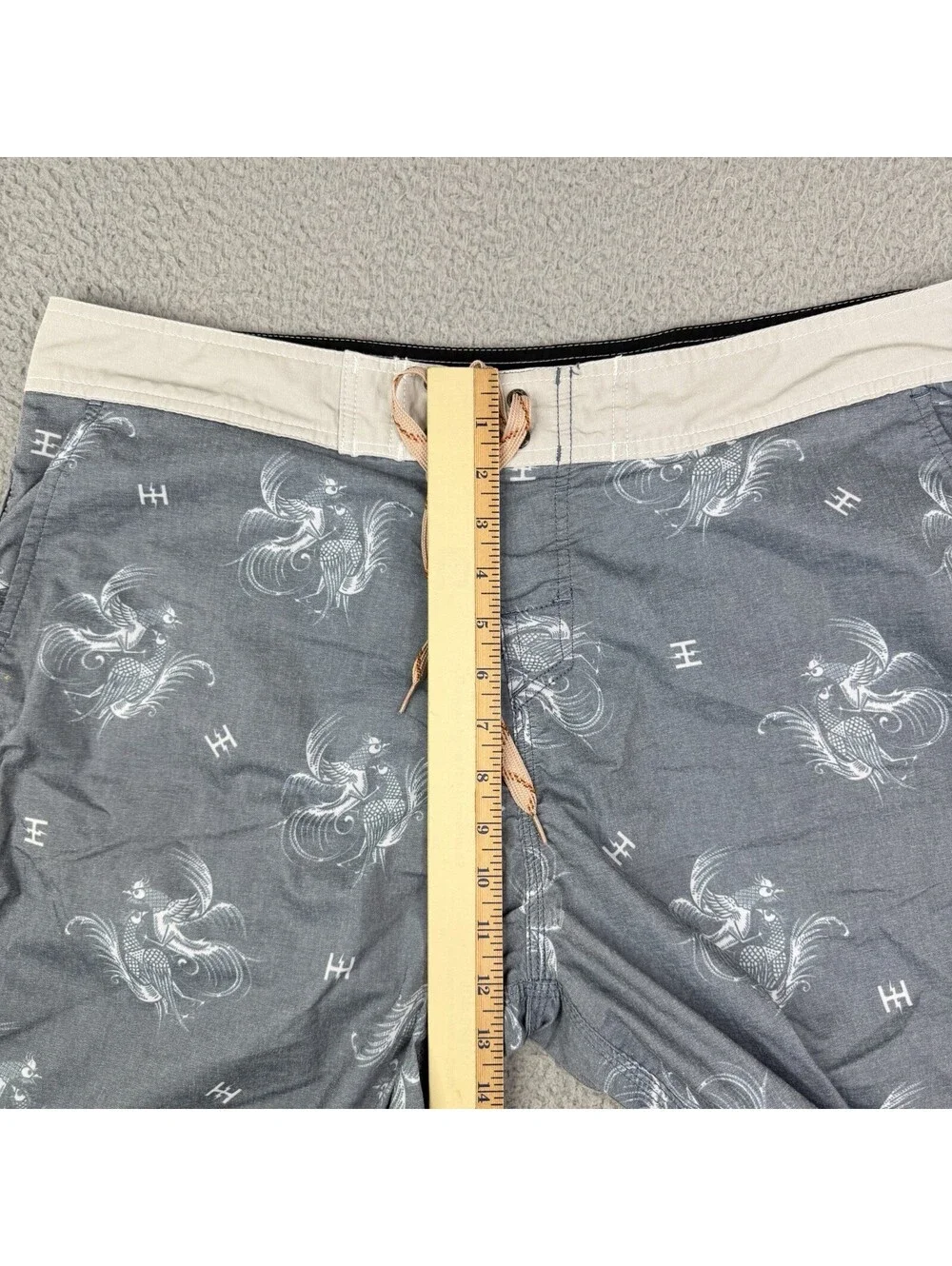 Howler Bros Board Shorts Mens 38 Stretch Swim Trunks Surf Skate Rooster AOP